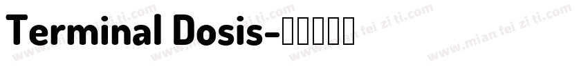 Terminal Dosis字体转换